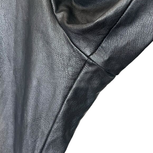Commando Faux Leather Leggings High Rise Stretch Pull On Black Women’s M - Picture 7 of 9